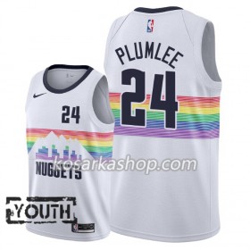 Dres Denver Nuggets Mason Plumlee 24 Nike 2018-19 City Edition Bijela Swingman - Dječji